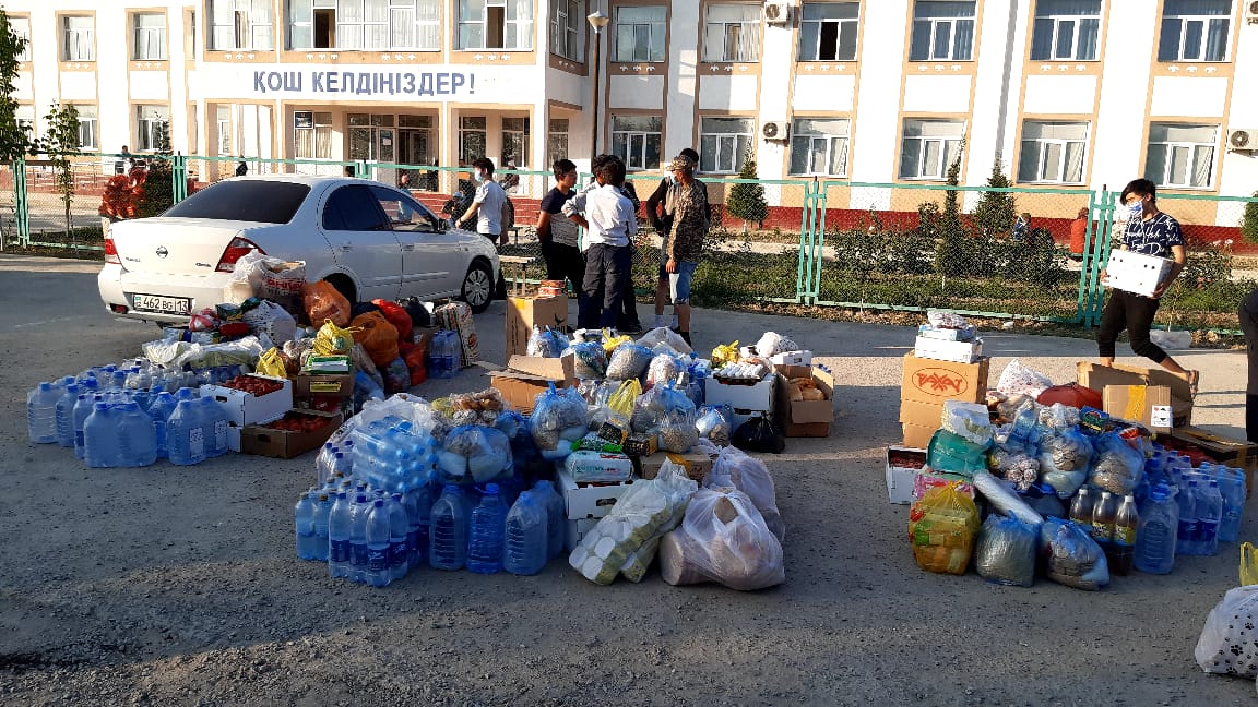 تۇركىستان: سارىاعاشتىقتار 1 ملن 735 مىڭ تەڭگەنىڭ  گۋمانيتارلىق كومەگىن  كورسەتتى