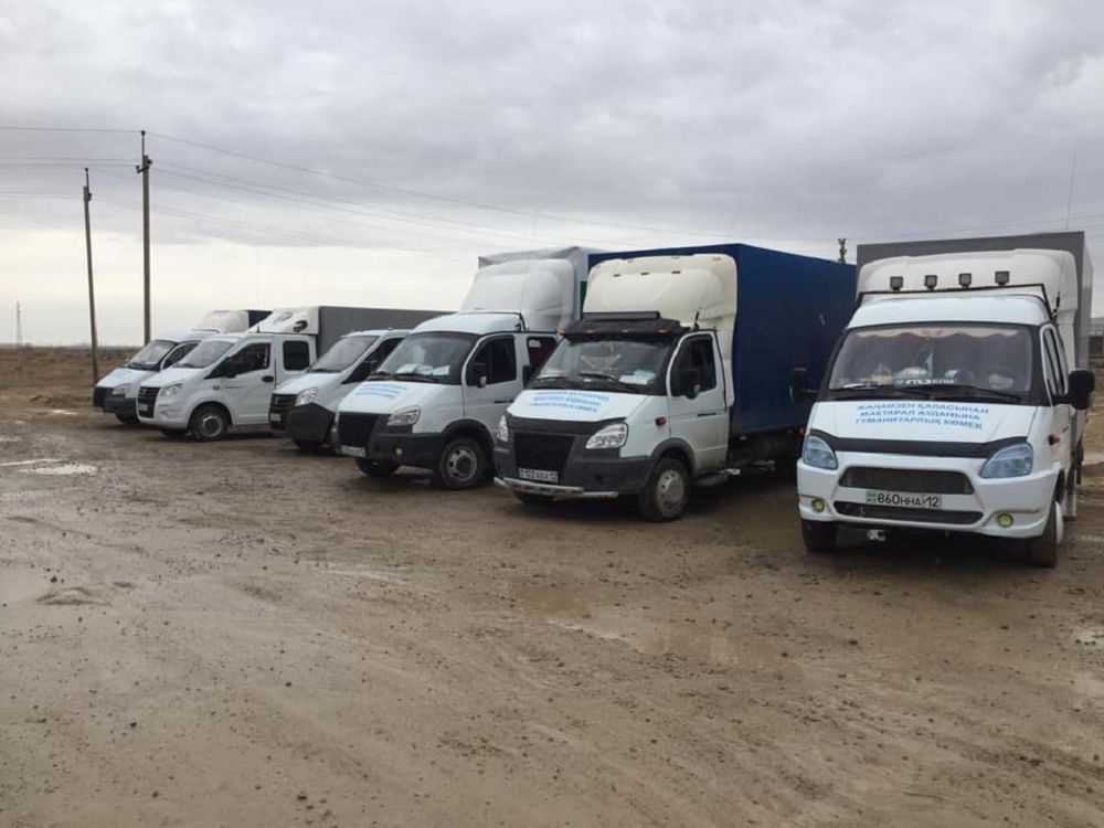 جاڭاوزەننەن تۇركىستان وبلىسىنا كومەك جونەلتىلدى