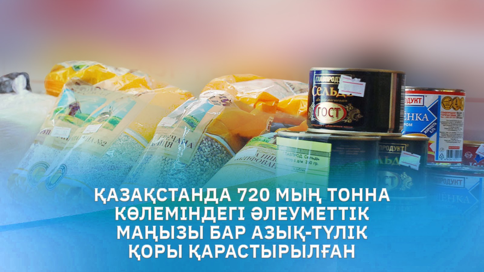 قازاقستاندا 720 مىڭ توننا كولەمىندەگى الەۋمەتتىك ماڭىزى بار ازىق-ت ۇلىك قورى قاراستىرىلعان