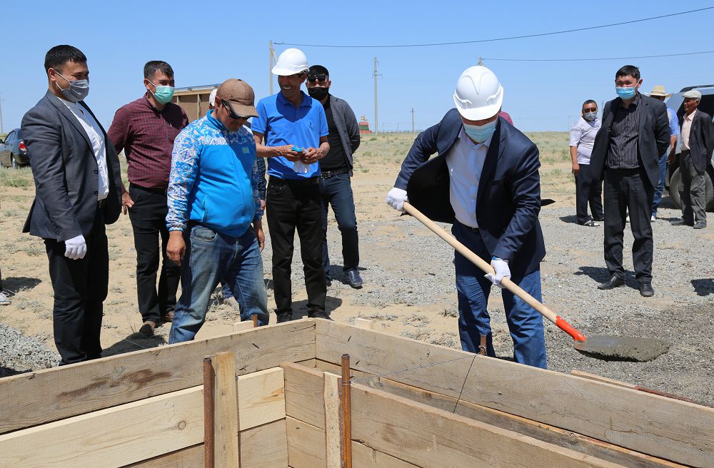قىزىلوردا وبلىسى: ارالدا تۇرعىن ۇيلەردىڭ ىرگەتاسى قالاندى