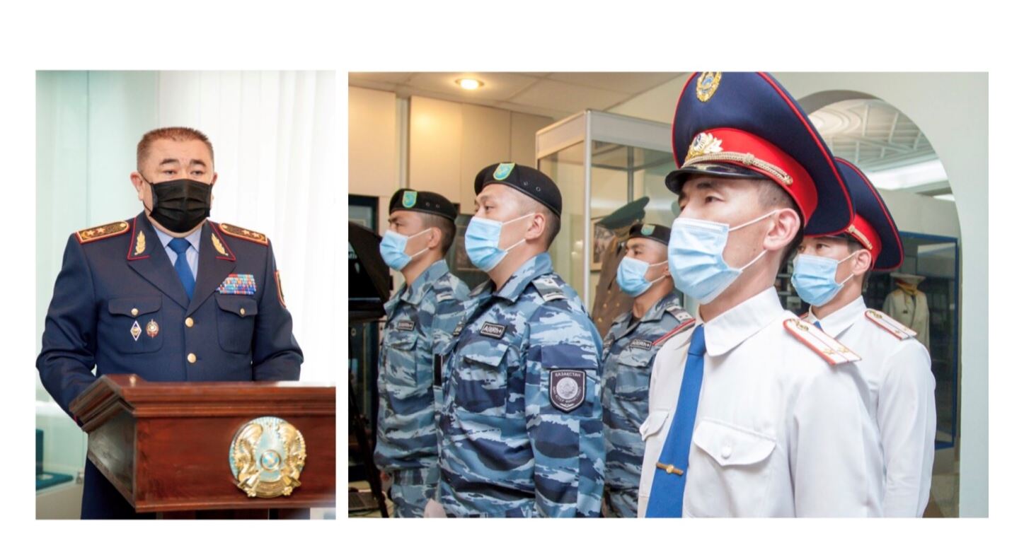 ەرلان تۇرعىمباەۆ جاس پوليتسەيلەرگە قىزمەت كۋالىگىن تابىستادى