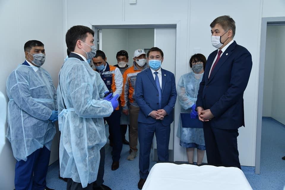 شىمكەنتتە ءمودۋلدى جۇقپالى اۋرۋلار ورتالىعىنىڭ قۇرىلىسى اياقتالدى