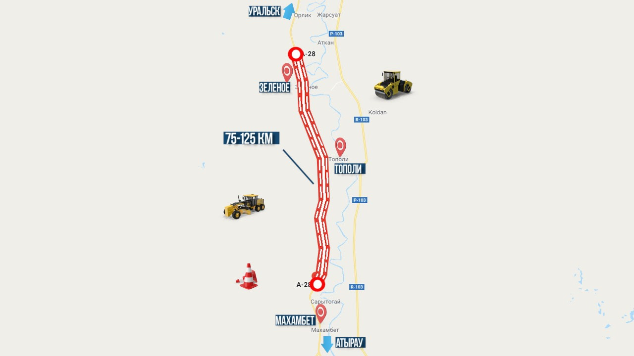 "اتىراۋ-ورال" جولىنىڭ ۋچاسكەسى ءتورت جولاقتى بولادى