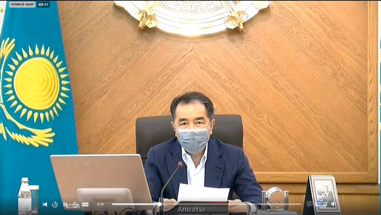 باقىتجان ساعىنتاەۆ الماتىداعى ەپيدەميولوگيالىق جاعدايدى باياندادى