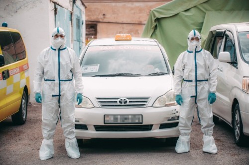 اتىراۋدا COVID-تاكسي قىزمەتى ىسكە قوسىلدى