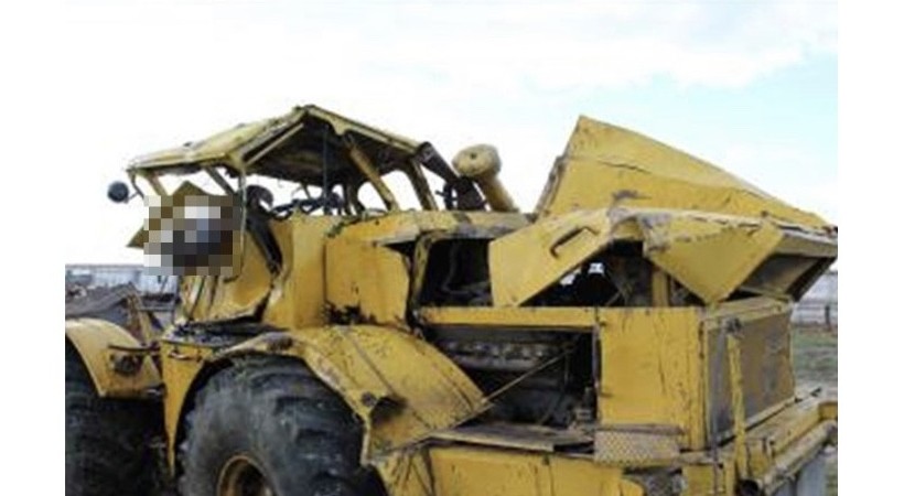 “كيروۆەتس” تراكتورى اۋدارىلىپ, استىندا ادام قالدى...