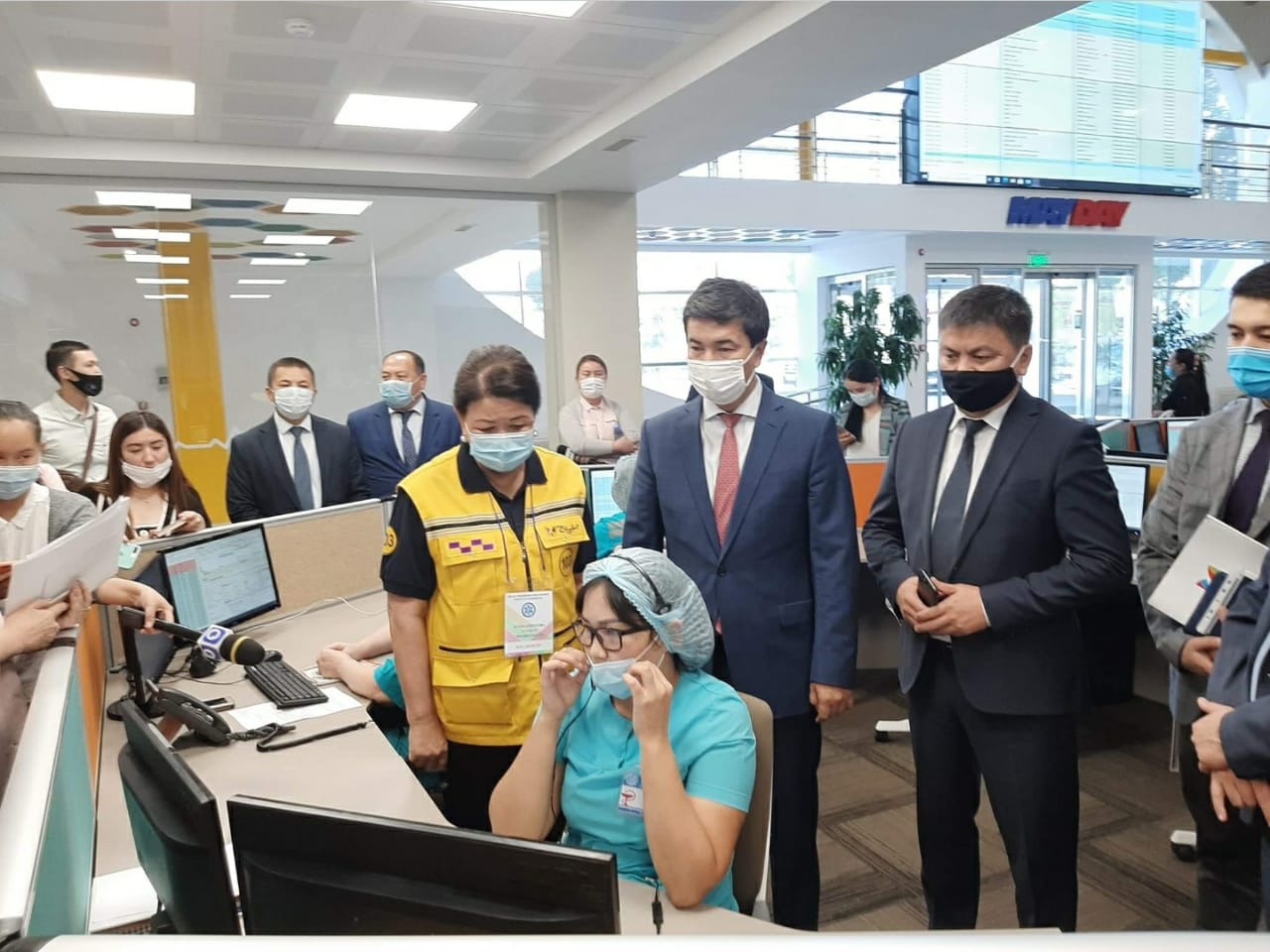 شىمكەنتتە كوروناۆيرۋسقا قارسى مەديتسينالىق ۇيىمداردىڭ وقۋ-جاتتىعۋى ءوتىپ جاتىر