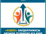 شىمكەنتتە "ەڭبەك" باعدارلاماسى اياسىندا 20 مىڭنان اسا ادام جۇمىسپەن قامتىلعان