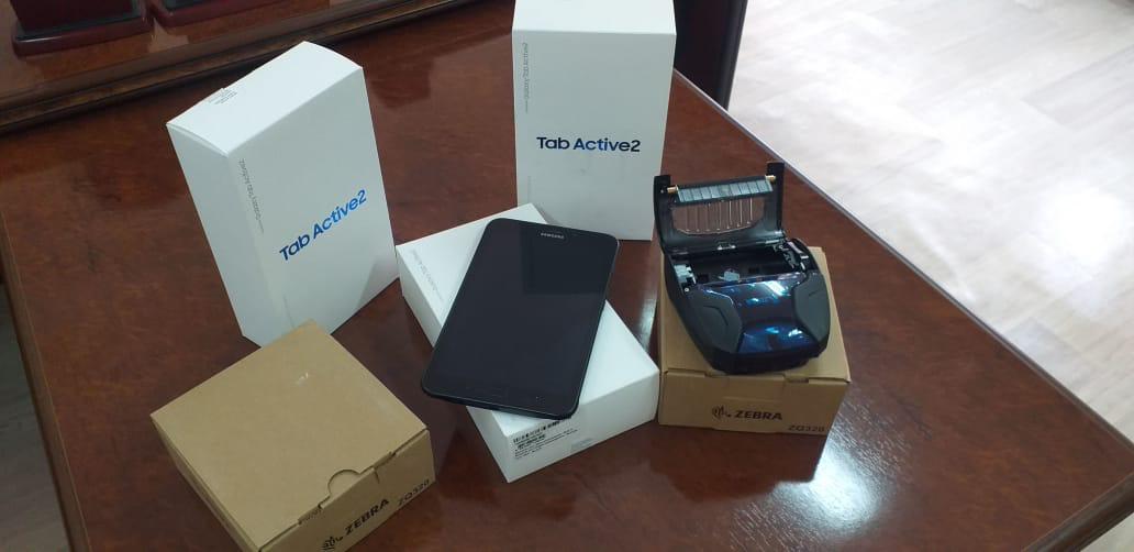 قاراقيادا پوليتسەيلەرگە پلانشەتتەر مەن تەرموپرينتەرلەر بەرىلدى