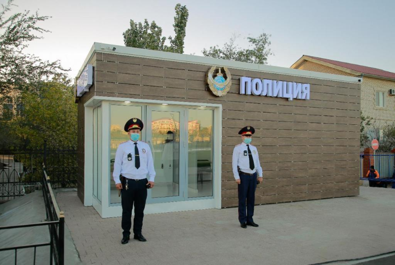 اتىراۋدا جايىق جاعالاۋىنان پوليتسيا بەكەتى اشىلدى