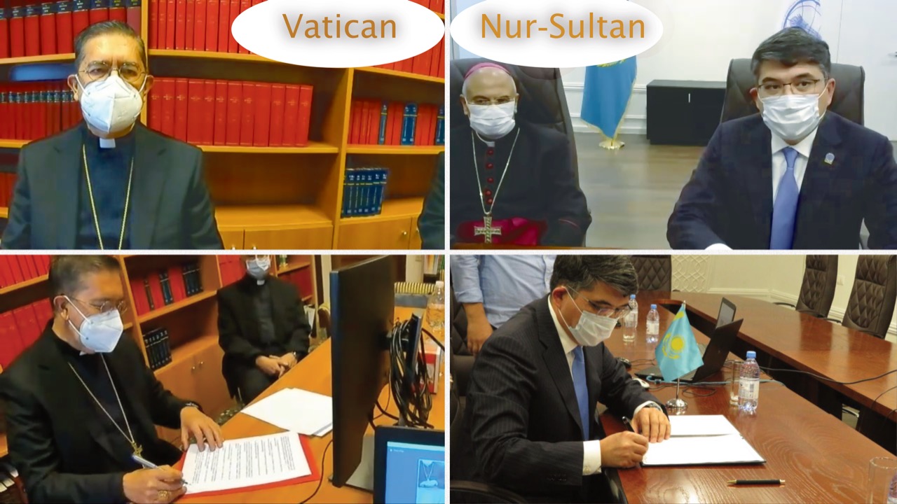 نازارباەۆ ورتالىعى مەن قاسيەتتى تاقتىڭ دىنارالىق ديالوگ جونىندەگى پاپالىق كەڭەسى مەموراندۋمعا قول قويدى