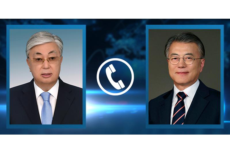 قازاقستان پرەزيدەنتى وڭتۇستىك كورەيا پرەزيدەنتىمەن تەلەفون ارقىلى سويلەستى