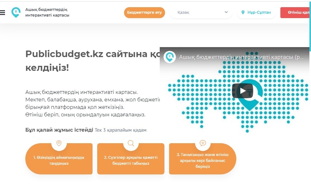 "اشىق بيۋدجەت" جوباسى قارجى ۇنەمدەيدى