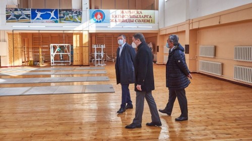 ۇوك باسشىسى ەلىمىزدەگى وليمپيادا رەزەرۆىن دايارلاۋ جاعدايىمەن تانىستى