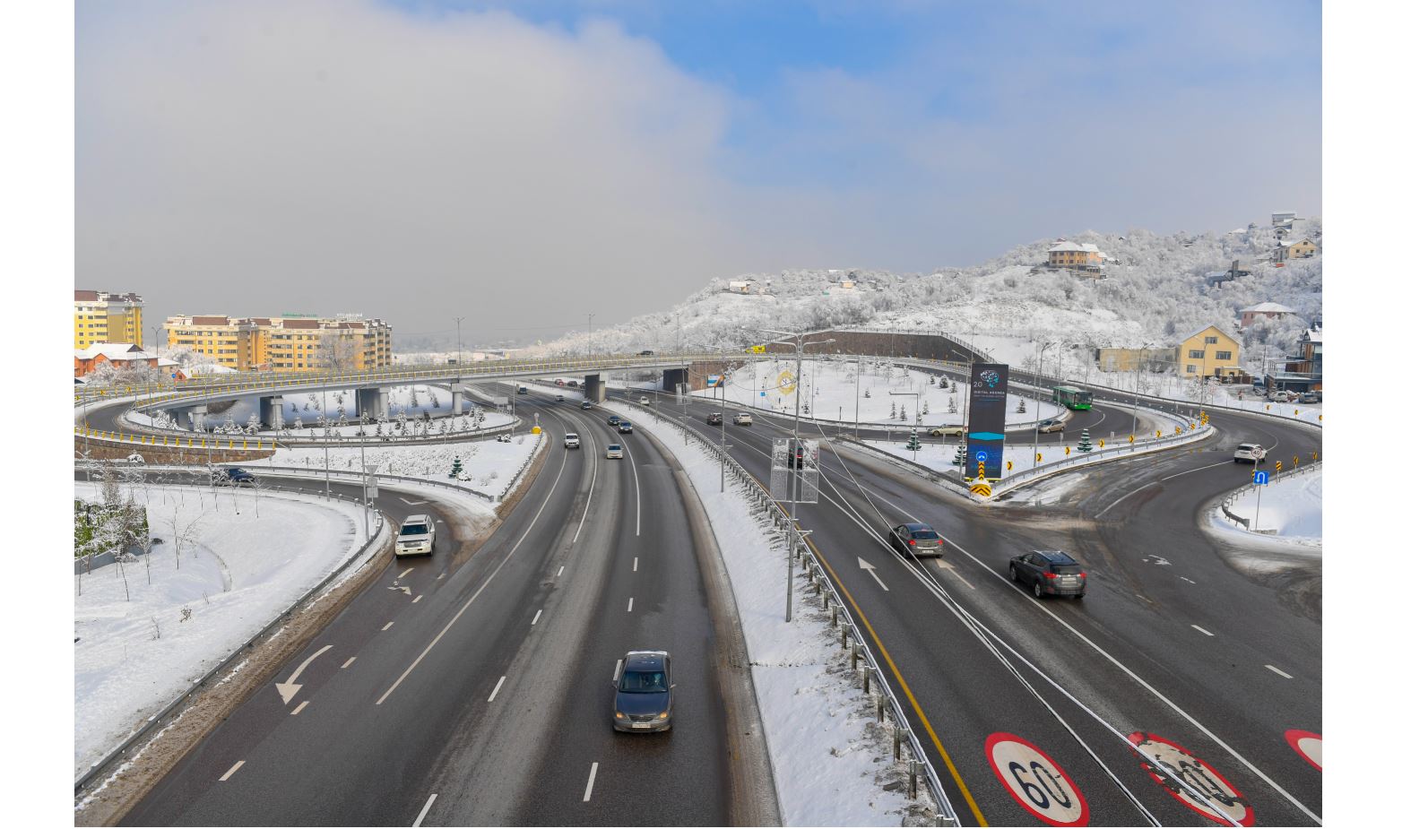 الماتىداعى تەگىس جولداردىڭ ۇلەسى 80% پايىزعا جەتتى