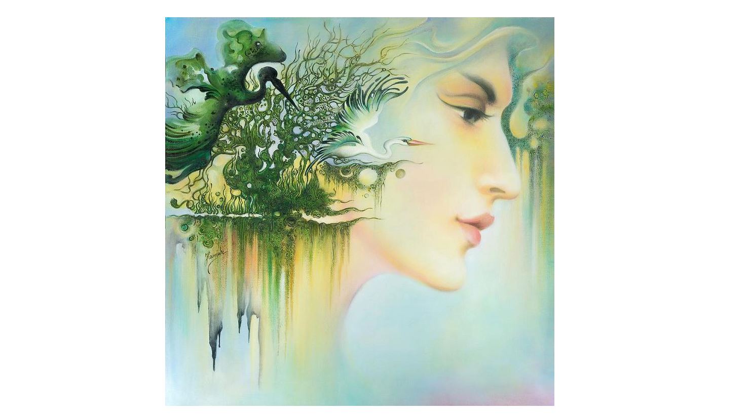 قۇسقا اينالعان قىز