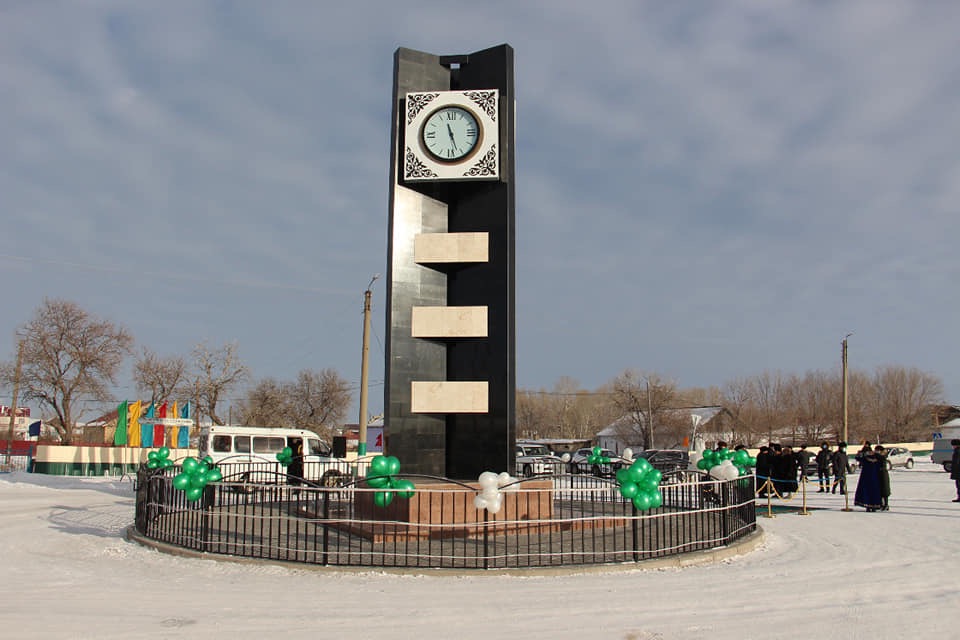 شەت اۋدانىندا «ساعات» ستەللاسى ورناتىلدى