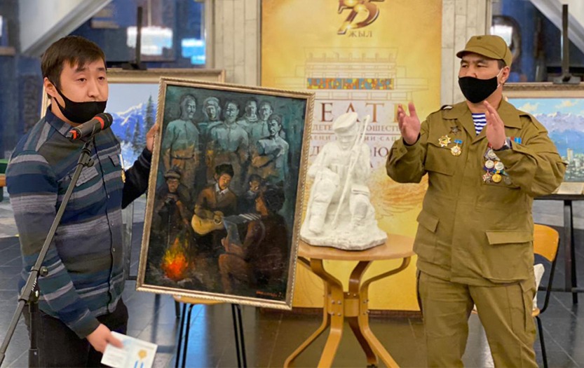 اۋعانستان سوعىسى ارداگەرلەرىنە ارنالعان سۋرەت كورمەسى ءوتتى