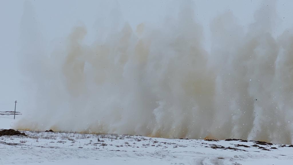 قوستاناي وبلىسىندا مۇز جارۋ جۇمىستارى ءجۇرىپ جاتىر