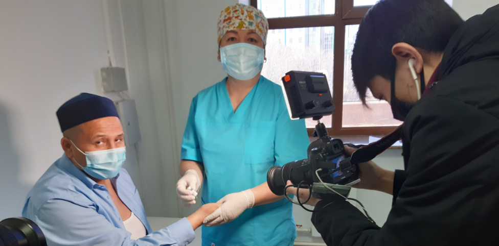 «حاليفا التاي» مەشىتىندە ۆاكتسينا ەگۋ پۋنكتى جۇمىسىن باستادى