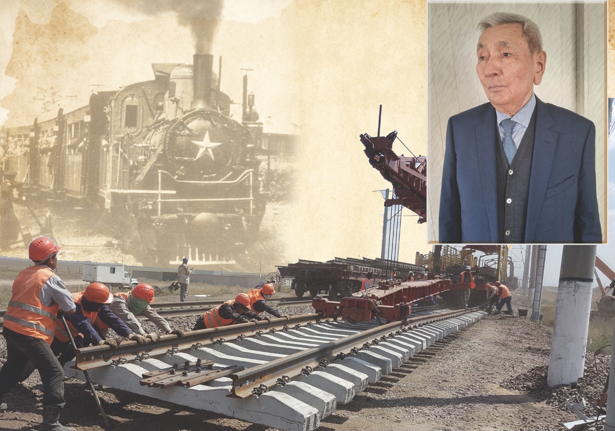 امانگەلدى وماروۆ: تۇركسىب تەمىر جولى اكەلەرىمىزدىڭ قولىمەن سالىندى