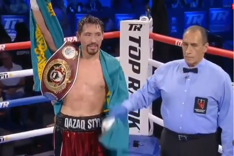 جانىبەك ءالىمحان ۇلى الەمنىڭ ەكس-چەمپيونىن جەڭدى