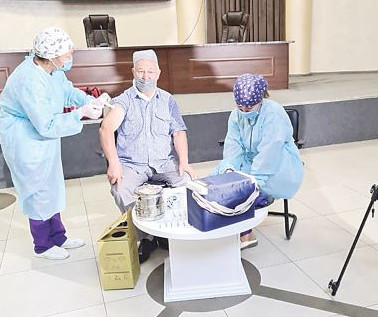 تارازداعى ۆاكتسينالاۋ ورتالىقتارى