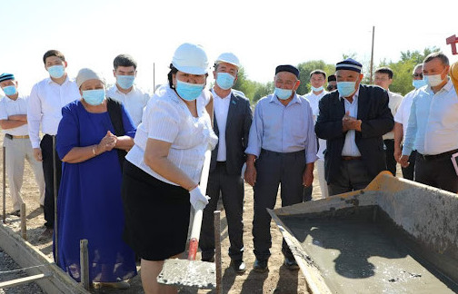 مەكتەپتىڭ قۇرىلىسى باستالدى