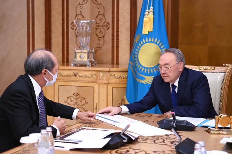 ەلباسى «نازارباەۆ ۋنيۆەرسيتەتىنىڭ» پرەزيدەنتى شيگەو كاتسۋدى قابىلدادى