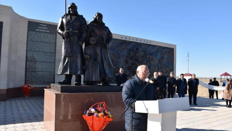 سوزاق كوتەرىلىسىنە ارنالعان مەموريال اشىلدى