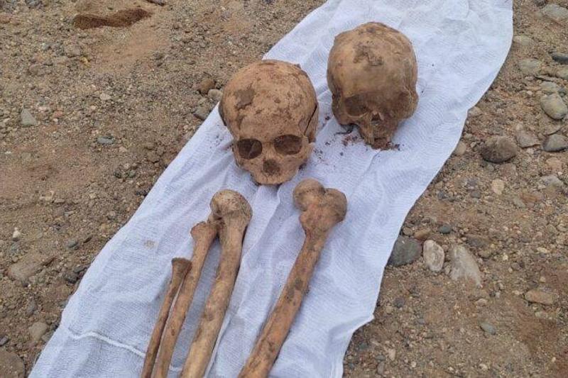 سەمەيدە قۇرىلىس الاڭىنان ادام سۇيەگى تابىلدى