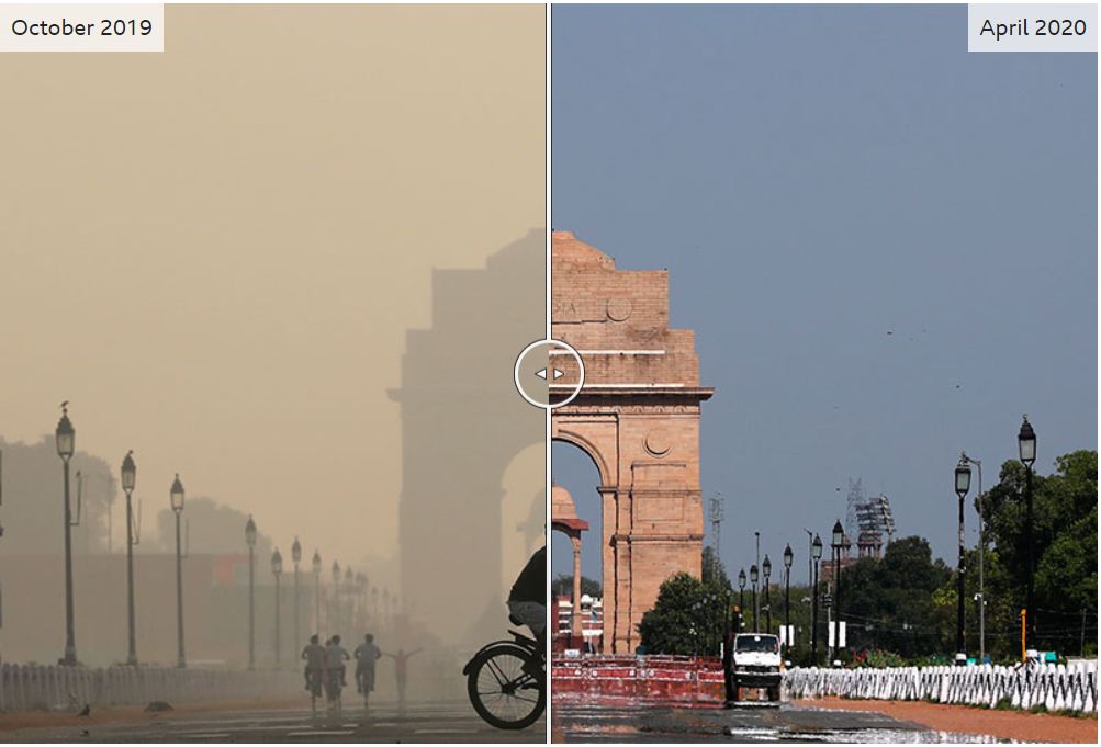 الەمدىك پاندەميا كەزەڭىندە اۋانىڭ تازارا باستاعانى بايقالعان