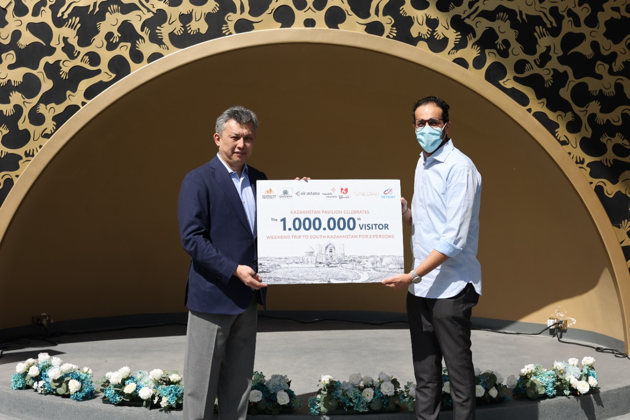 EXPO 2020 Dubai كورمەسىندە قازاقستاندىق پاۆيلون ميلليونىنشى كەلۋشىسىن قارسى الدى