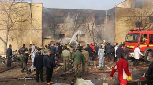 يراندا مەكتەپ اۋلاسىنا اسكەري ۇشاق قۇلادى