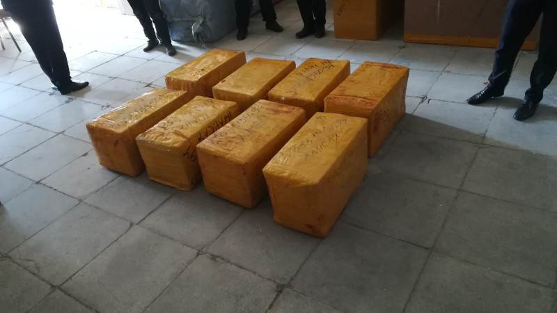 سەگىز قوراپ ماريحۋانا تاركىلەندى