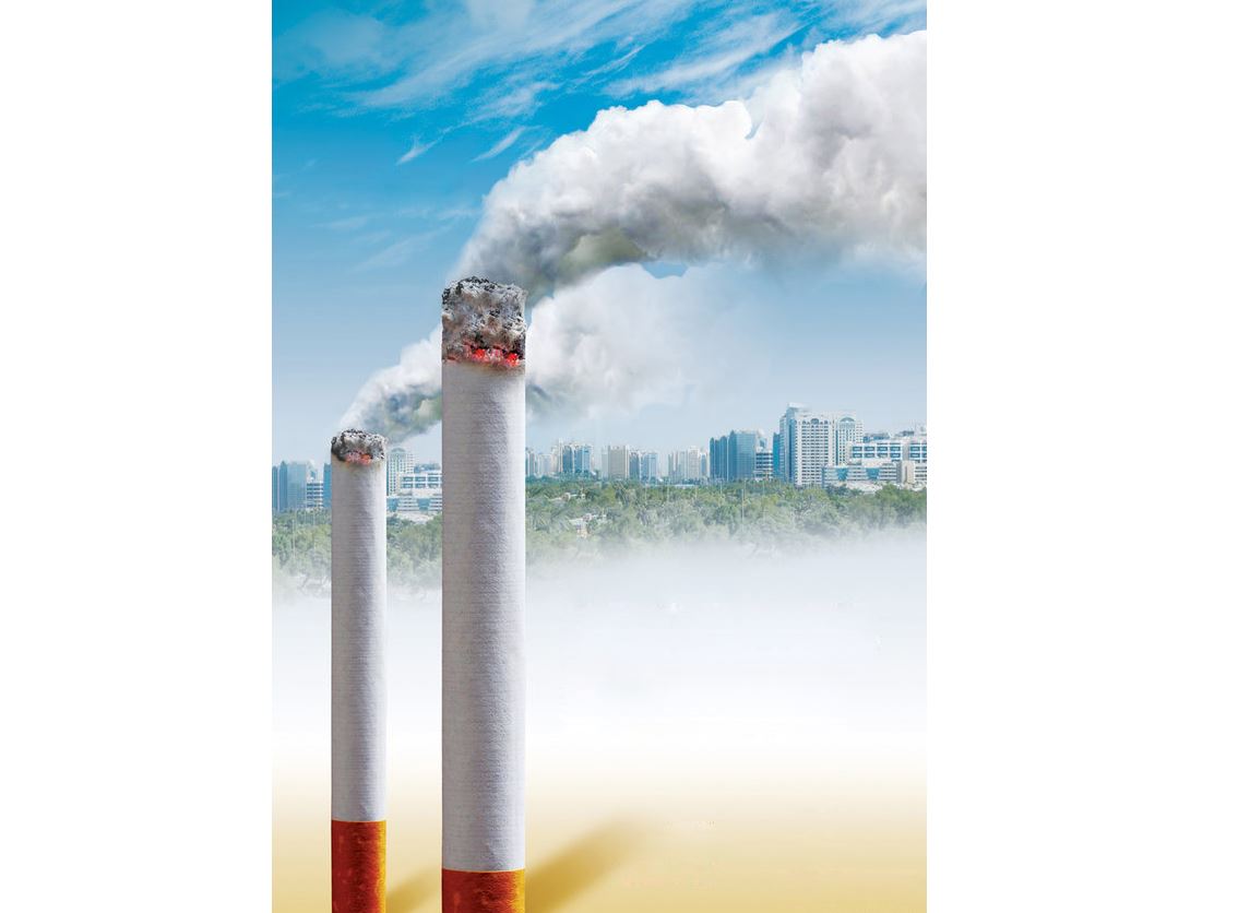 تەمەكى ءتۇتىنى دە قورشاعان ورتانى لاستايدى