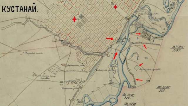 قوستانايدىڭ تاريحي توپوگرافيالىق كارتاسى تابىلدى