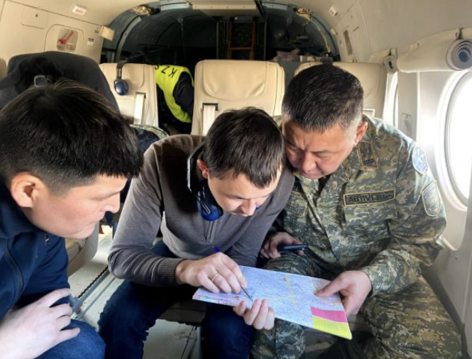 سۋ تاسقىنى قاۋپى جاريالانعان ايماقتارعا اەروۆيزۋالدى بارلاۋ جۇرگىزىلدى