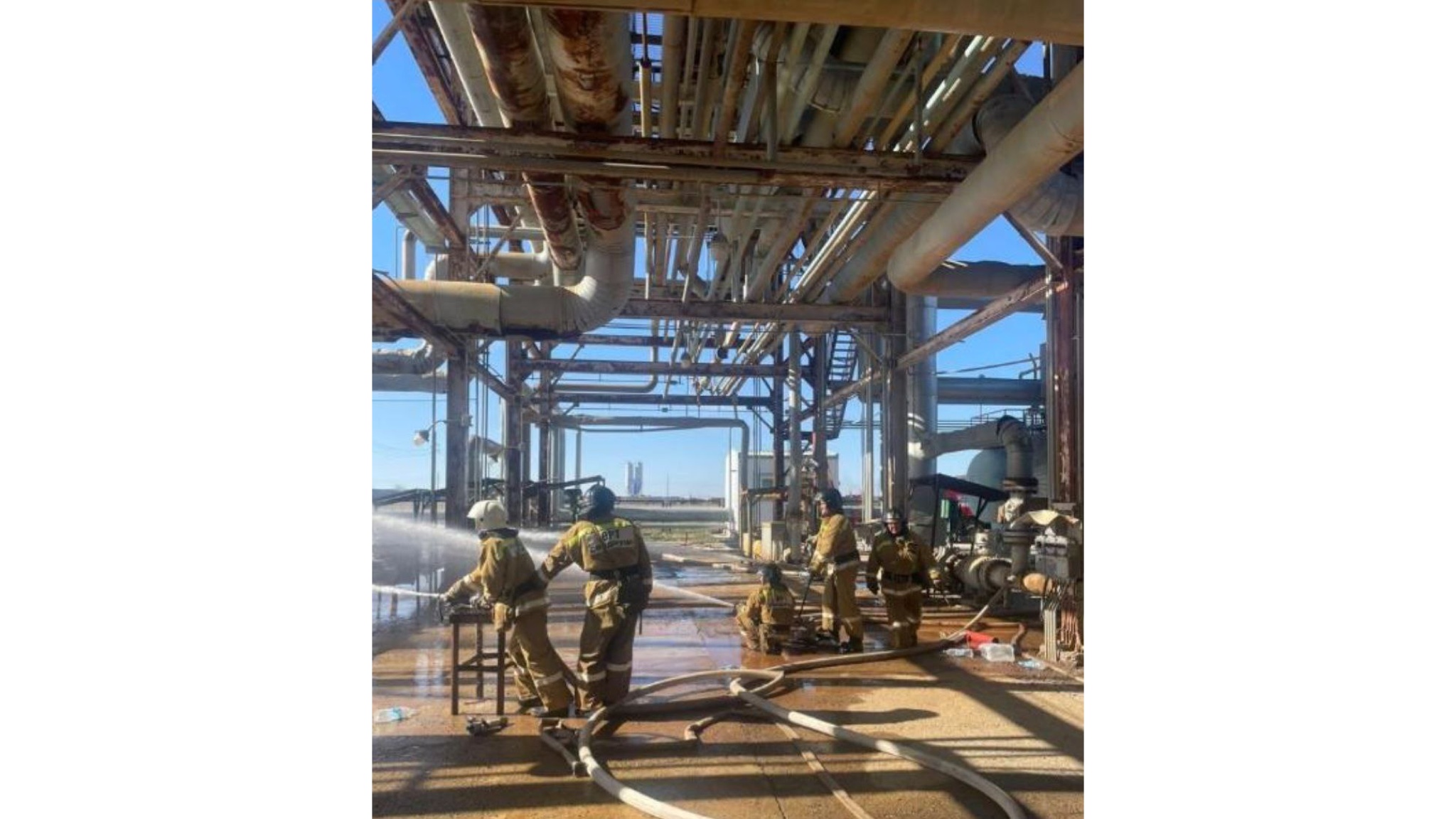 اقتوبە وبلىسىندا گاز وڭدەۋ زاۋىتى ورتەندى