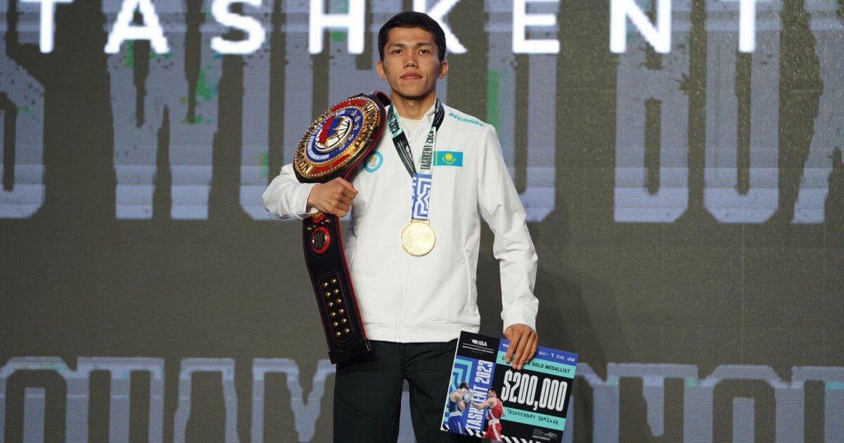 الەم چەمپيونى سانجار تاشكەنباي وقۋدان شىعىپ قالعان