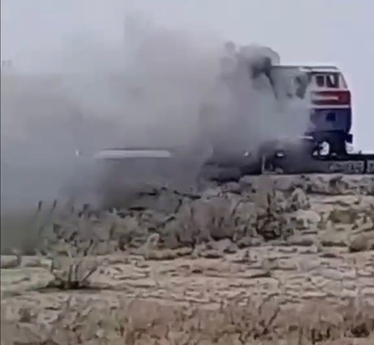 قىزىلوردادا جۇك پويىزى ورتەندى