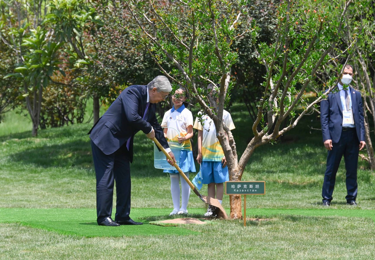 مەملەكەت باسشىسى اعاش وتىرعىزۋ راسىمىنە قاتىستى