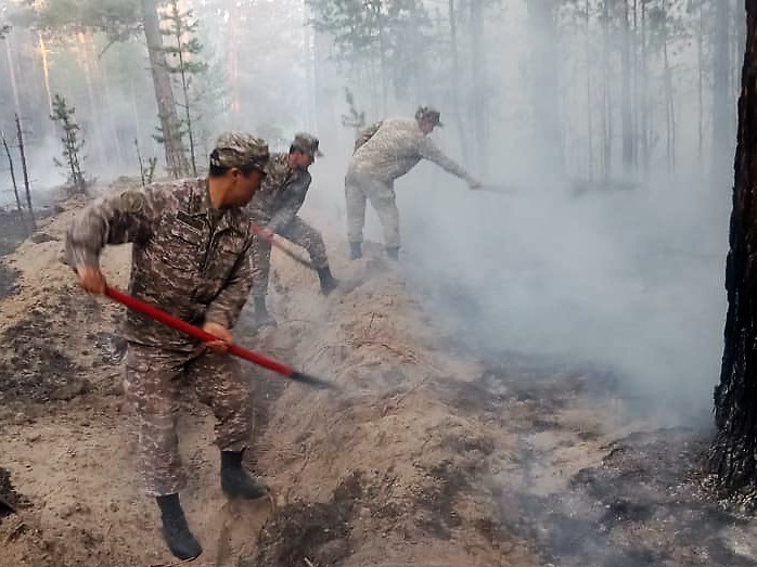 اباي وبلىسىنداعى ءورتتى سوندىرۋگە اسكەريلەر جۇمىلدىرىلدى