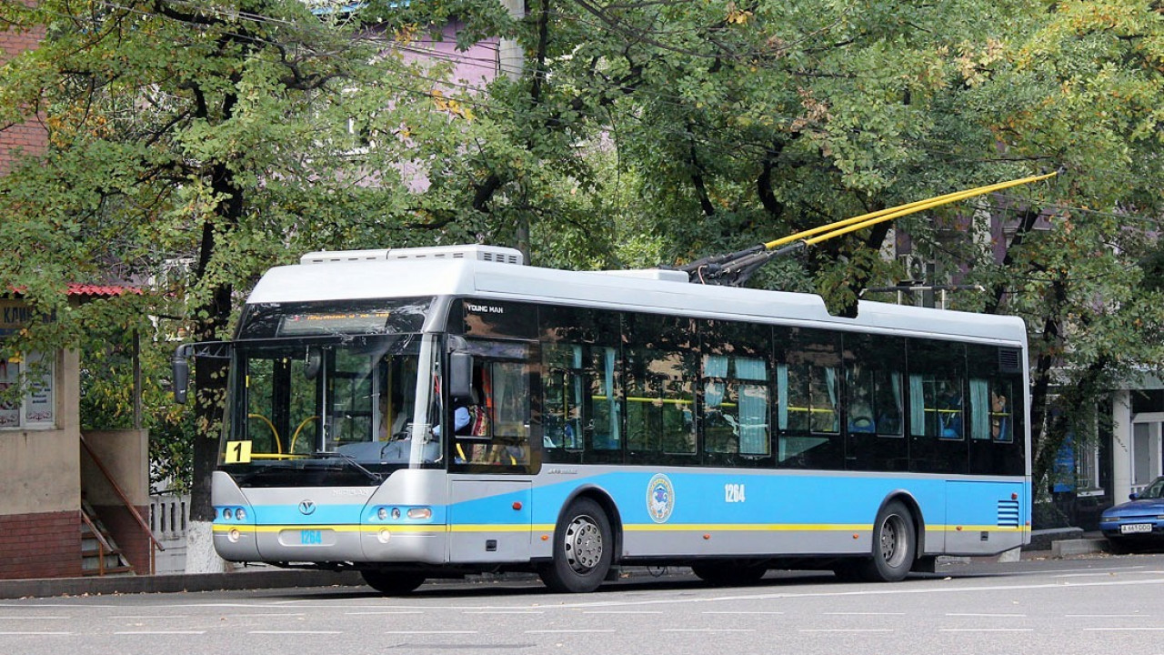 الماتىدا ەكى تروللەيبۋستىڭ باعىتى وزگەردى