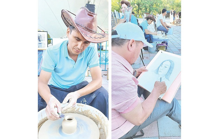 سۋرەتشى مەن ءانشى كەزدەسسە...