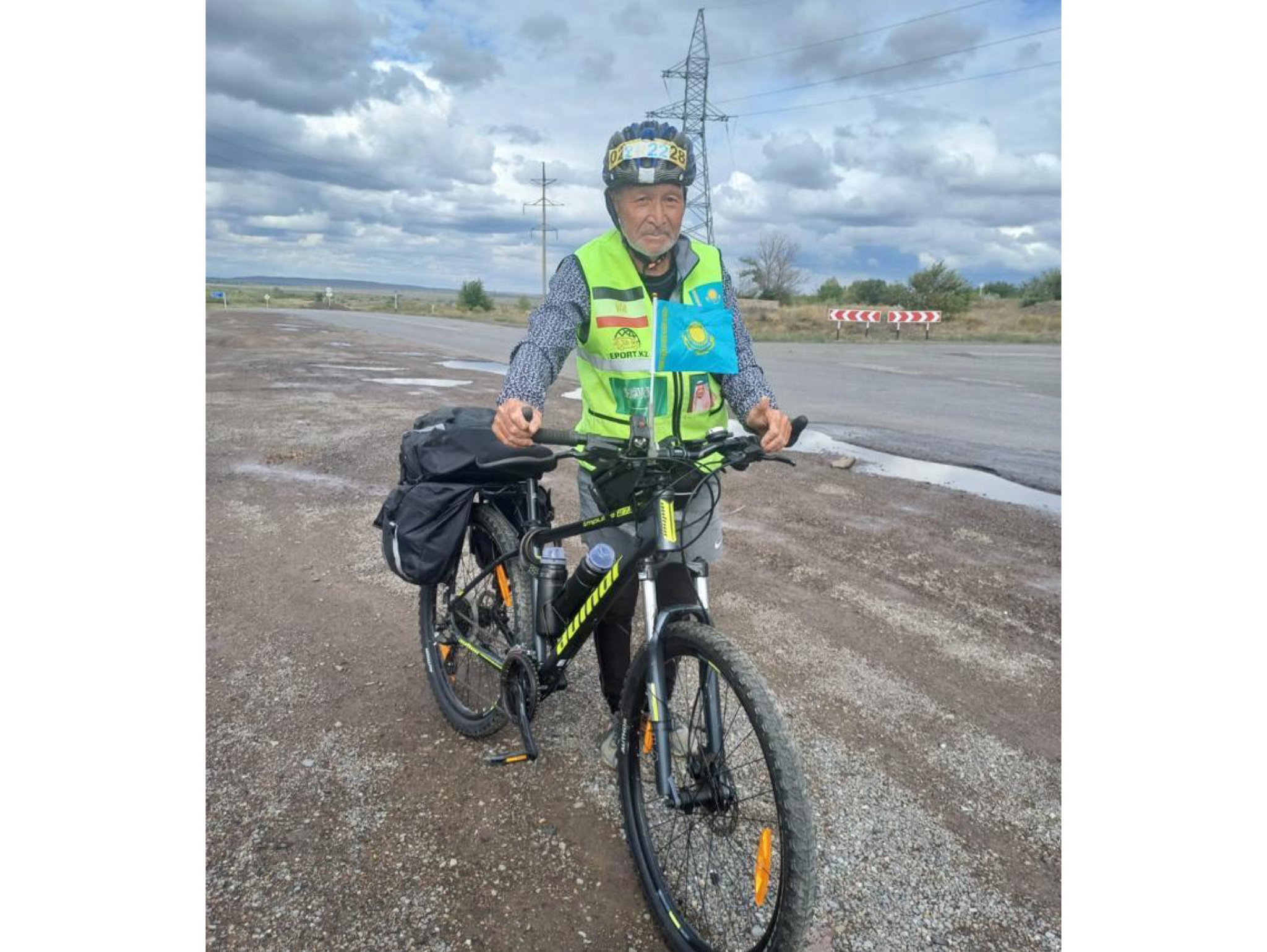 اقتوبەلىك ۆەلوساياحاتشى ارقاعا جەتتى