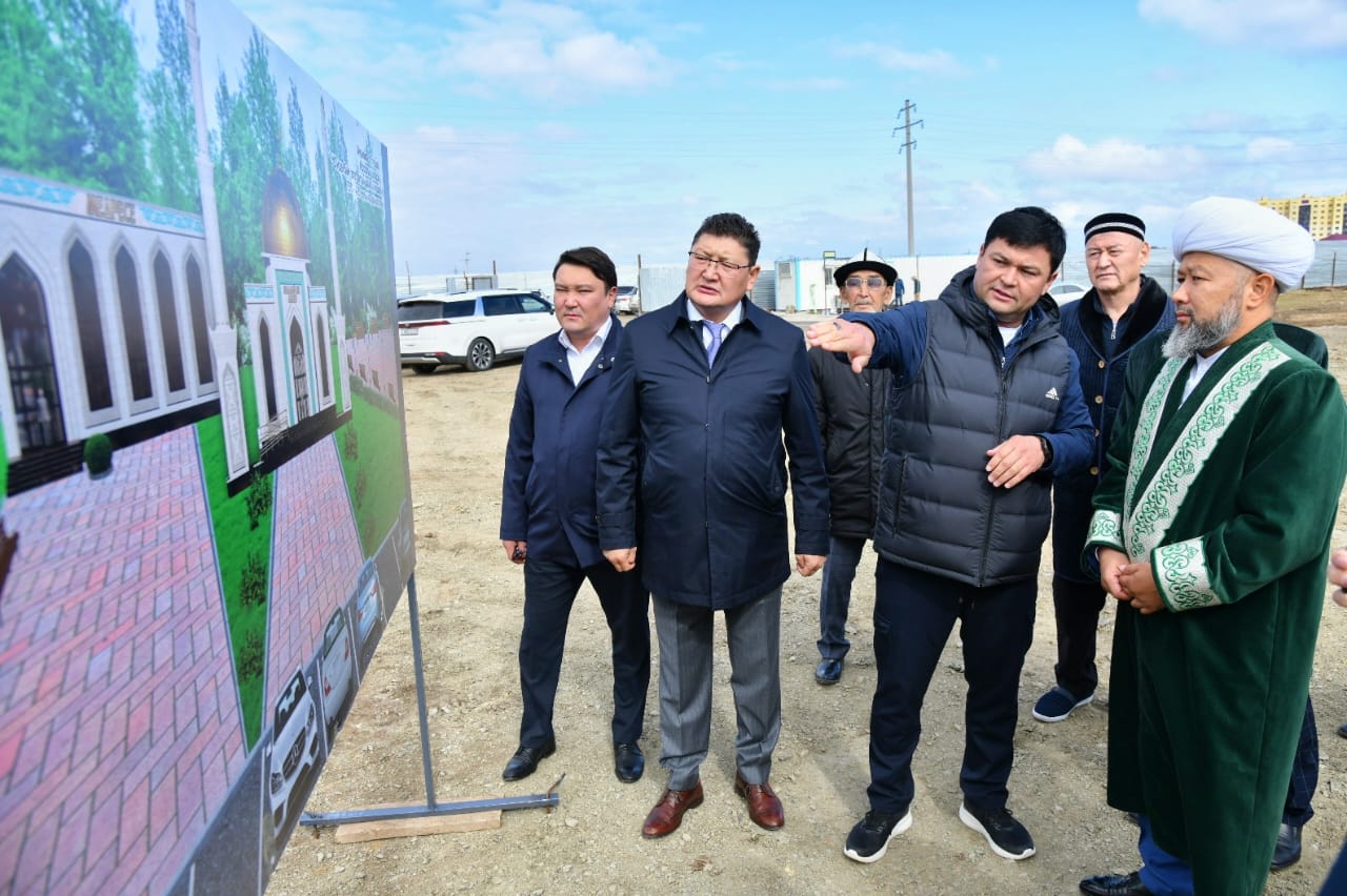 قوسشىدا جاڭا مەشىتتىڭ ىرگەتاسى قالاندى