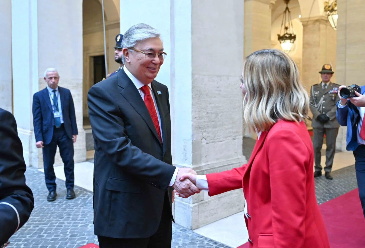 قازاقستان پرەزيدەنتى مەن يتاليا مينيسترلەر كەڭەسىنىڭ توراعاسى بىرلەسكەن مالىمدەمە جاسادى