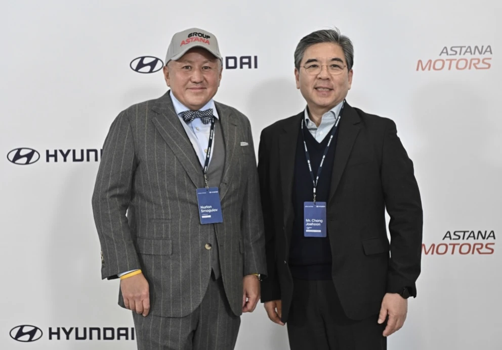 Hyundai Motor Company باسشىسى نۇرلان سماعۇلوۆپەن الماتىدا كەزدەستى