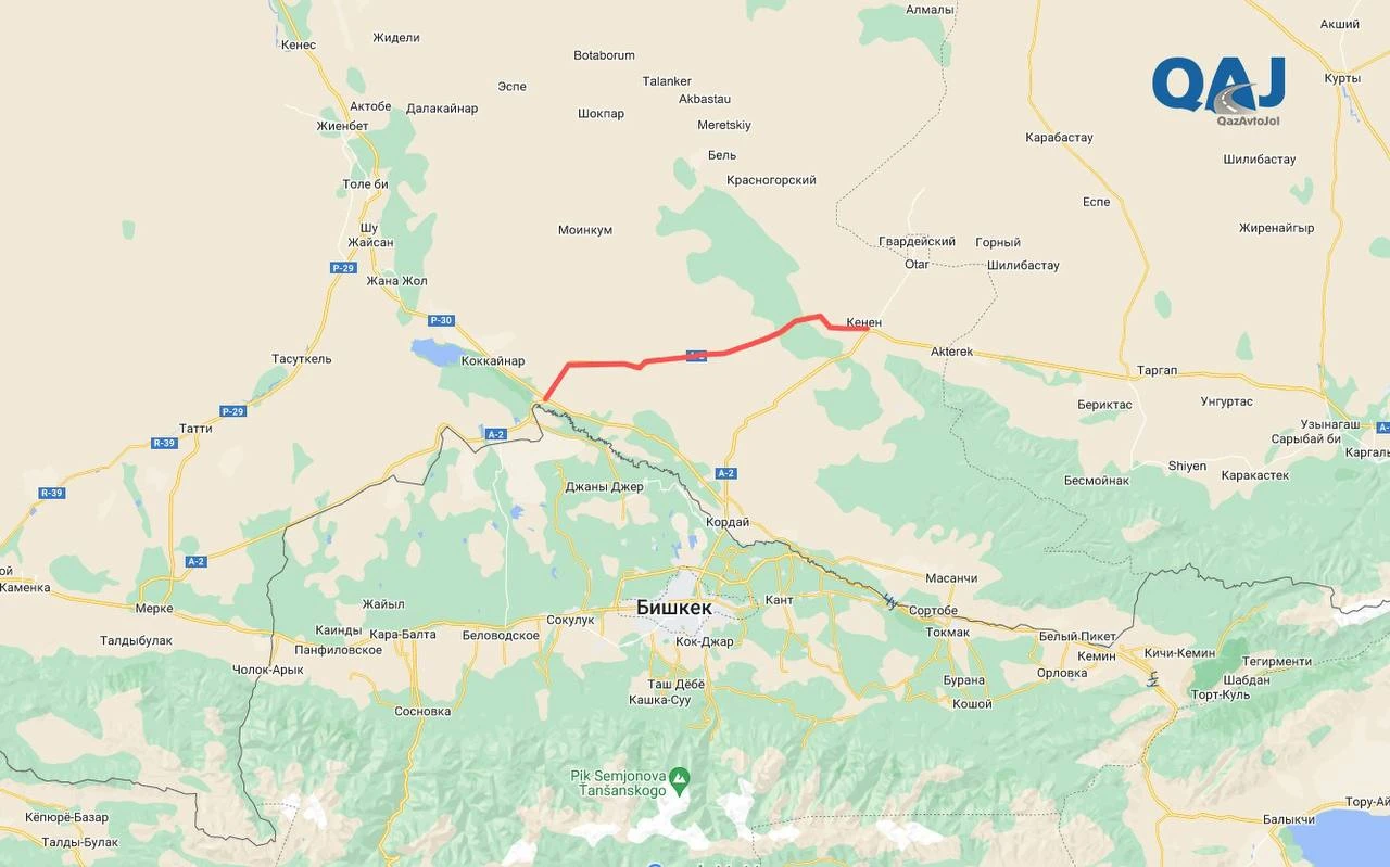 جامبىل وبلىسىندا تاسجولدىڭ ءبىر بولىگى جابىلدى